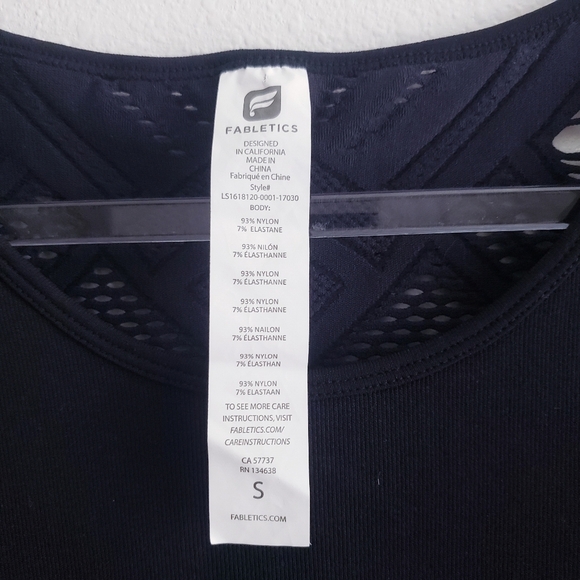 Fabletics Isabella Seamless Long Sleeve Perforated Athletic Top - Picture 10 of 10